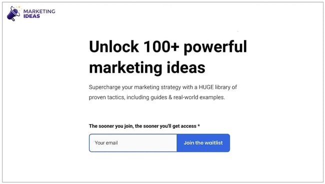 marketing ideas waitlist