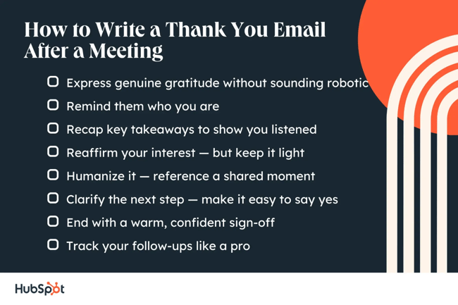 how to write a thank you email after a meeting