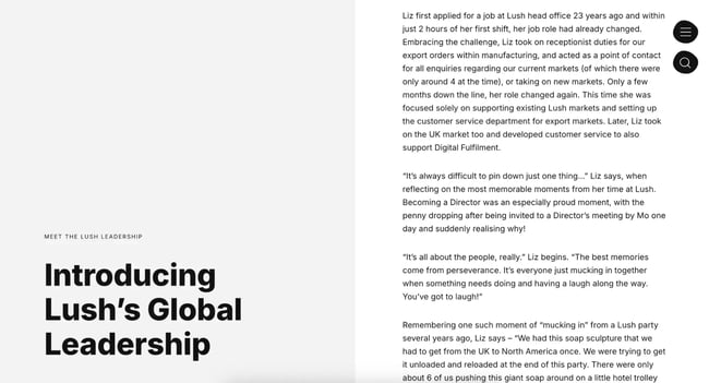 how to write leadership bios for meet the team page