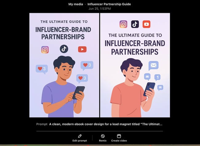 sora designed a cover for the lead magnet