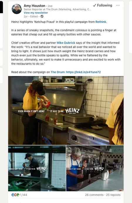 traditional marketing vs digital marketing – heinz ketchup example