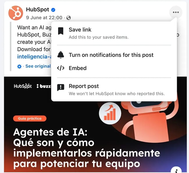 getting html embed codes for facebook posts
