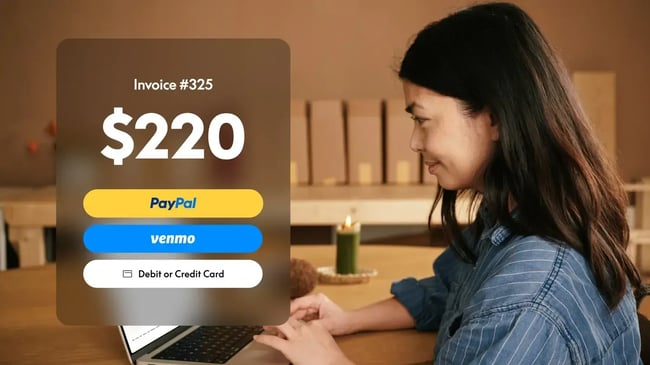 invoicing software for small business image showing paypal website