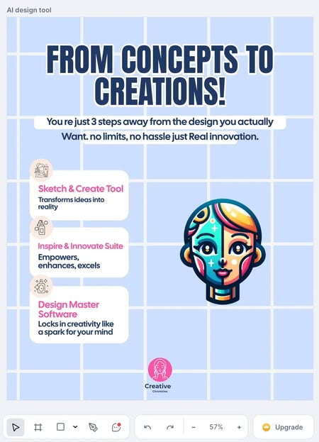 editable graphics generated by kittl, ai generated social media graphic