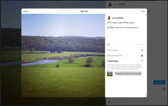 screenshot from grammarly blogs shows how social media icons can be shared on content.