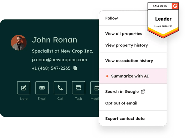 hubspot crm features for sales people