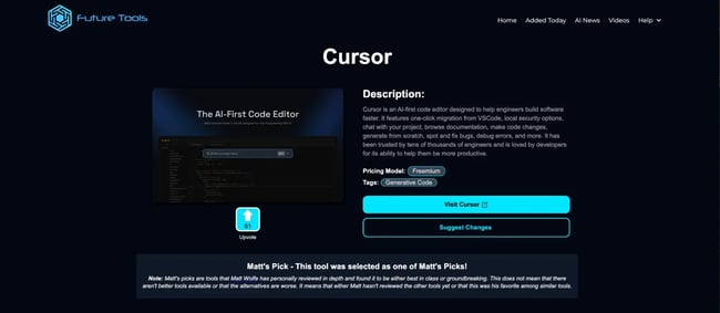 ai tools for building a business, cursor, future tools, matt wolfe